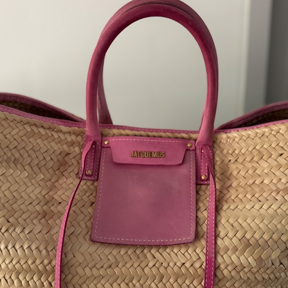 Jacquemus Pink and Tan Tote Bag - Picture 2 of 10